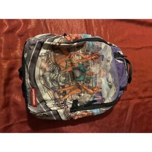 Sprayground Backpack Large Unisex Graphic Tiger Pinup City Print Multi Color
